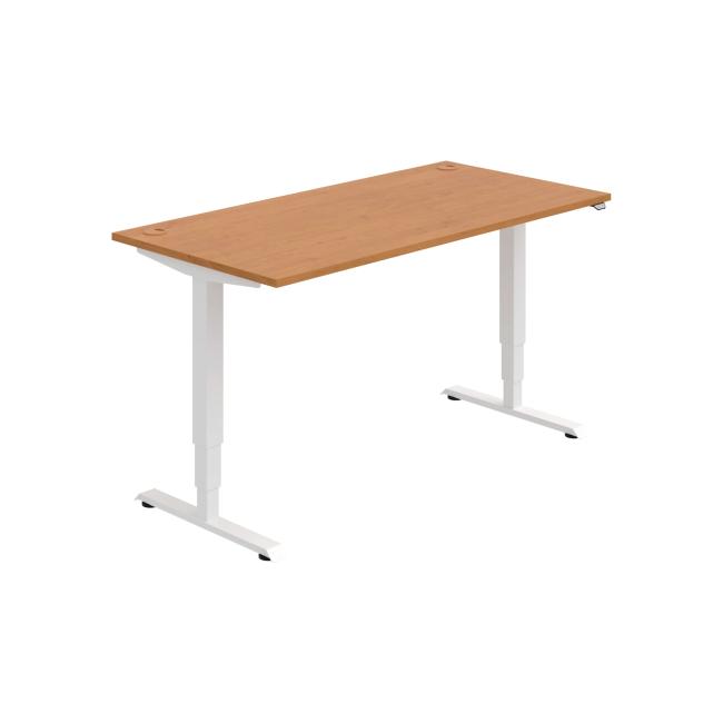 [ON215136] Schreibtisch RUN, ZO, 3S, 160x64,5-130,5x80 cm, Erle/Weiß