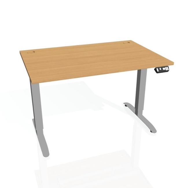 [ON216123] Motion Schreibtisch, PO, 2S, 160x70,5-120,5x80 cm, Buche/Grau