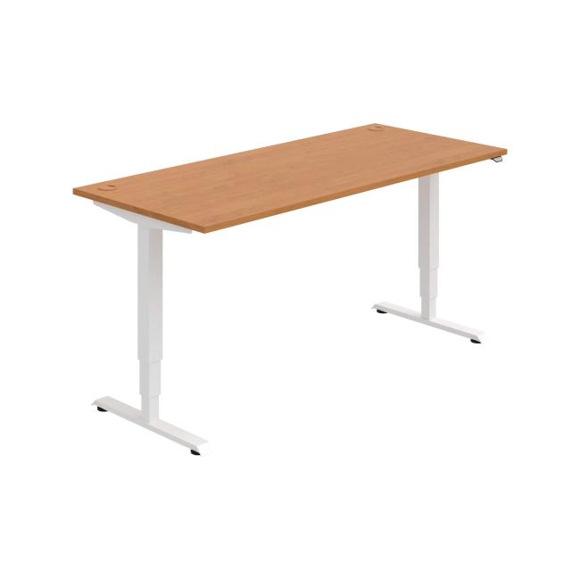 [ON217136] Schreibtisch RUN, ZO, 3S, 180x64,5-130,5x80 cm, Erle/Weiß