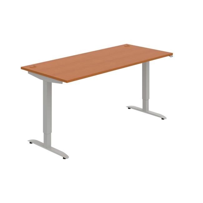 [ON218053] Schreibtisch Motion, ZO, 2S, 180x70,5-120,5x80 cm, Kirsche/Grau