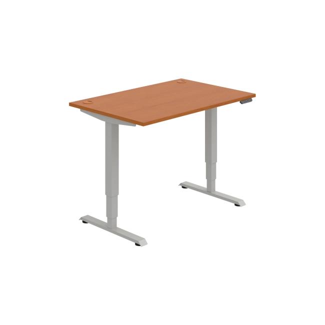 [ON221155] Schreibtisch RUN, PO, 3S, 120x64,5-130,5x80 cm, Kirsche/Grau