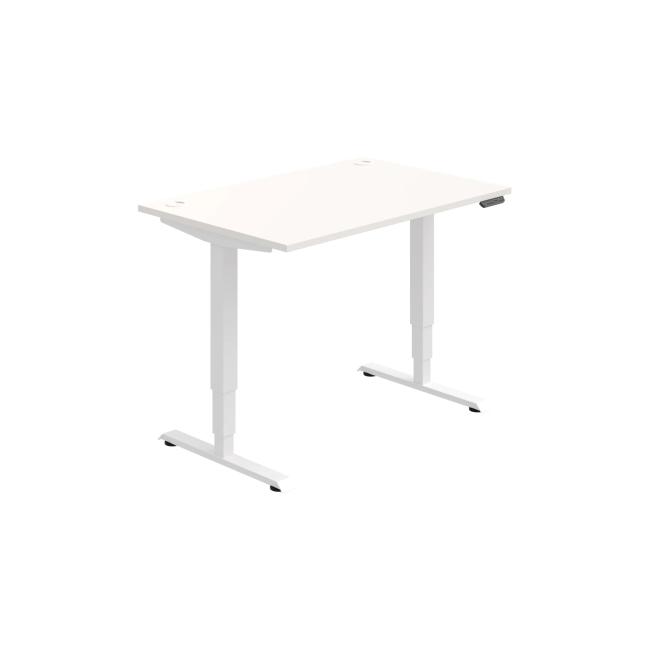 [ON221196] Schreibtisch RUN, PO, 3S, 120x64,5-130,5x80 cm, weiß/weiß