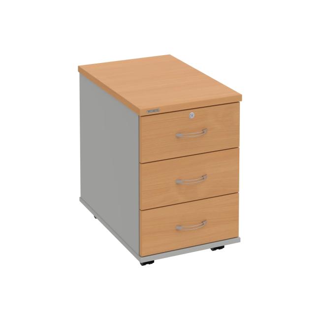 Hobis-Container, 40x60x60 cm, Buche/Grau