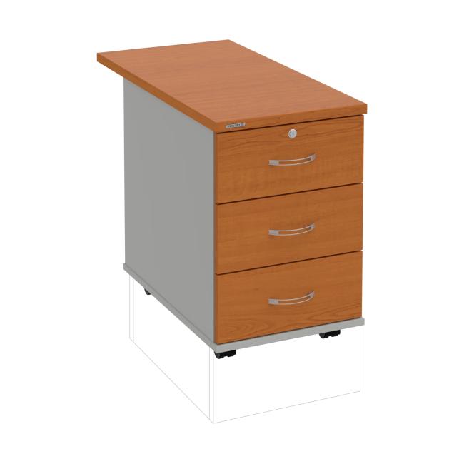 Hobis-Behälter, 40x60x80 cm, Kirsche/Grau