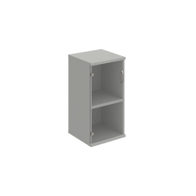 [ON240307] Stabiles L-förmiges Regal, 40 x 76,8 x 40 cm, grau