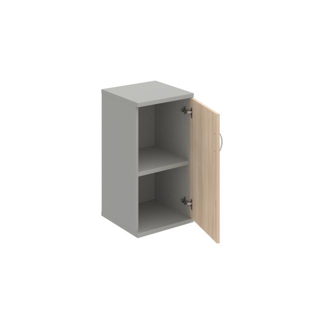Stabiles P-Regalsystem, 40 x 76,8 x 40 cm, Akazie/Grau