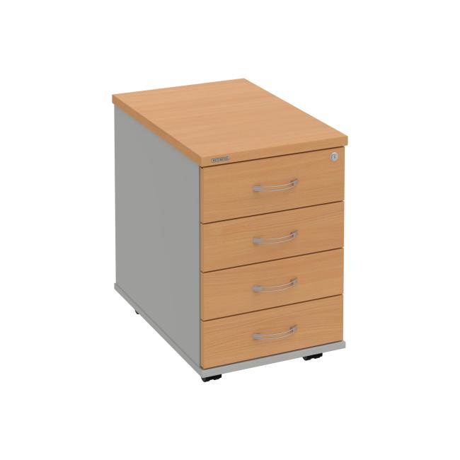 Hobis-Container, 40x60x60 cm, Buche/Grau