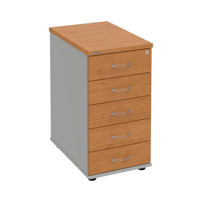 Hobis-Container, 40 x 75,5 x 60 cm, Erle/Grau