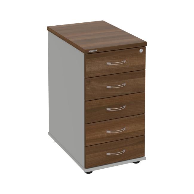 [ON256178] Hobis-Behälter, 40 x 75,5 x 60 cm, Walnuss/Grau