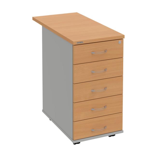 [ON258128] Hobis-Container, 40x75,5x80 cm, Buche/Grau