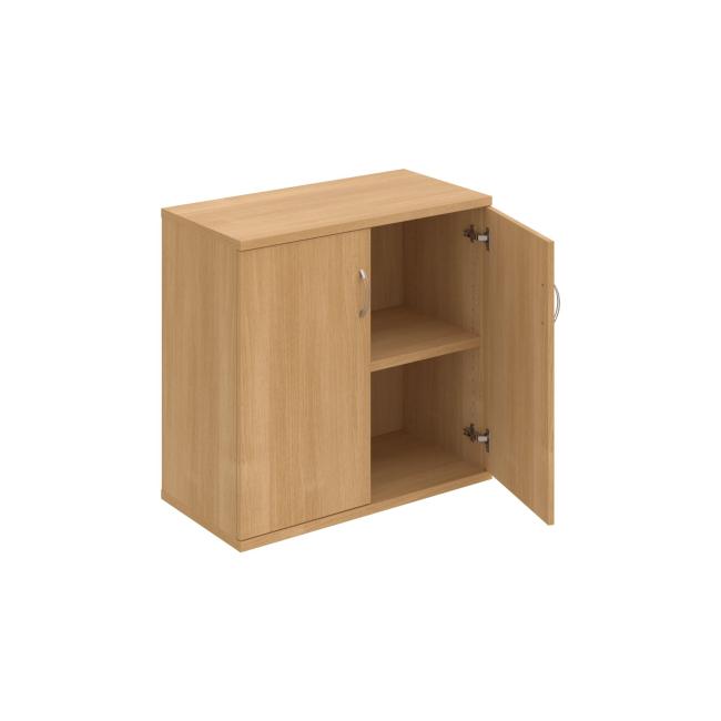 Stabiler Regalschrank, 80 x 76,8 x 40 cm, Eiche/Eiche