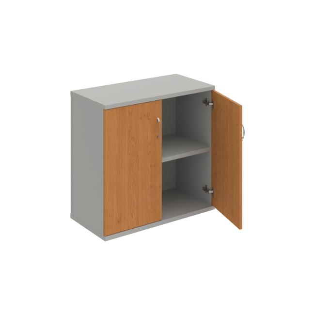 Stabiles Regal, 80 x 76,8 x 40 cm, Erle/Grau