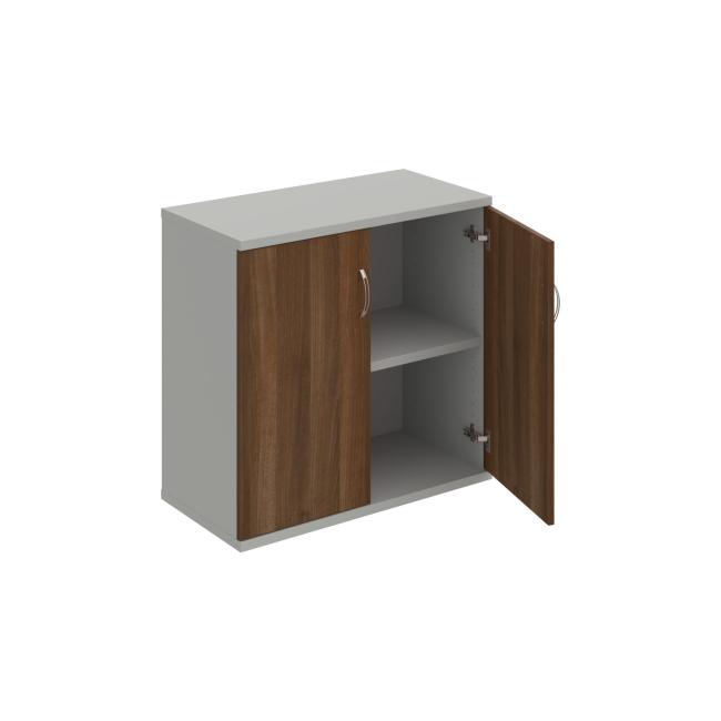 Stabiles Regal, 80 x 76,8 x 40 cm, Walnuss/Grau
