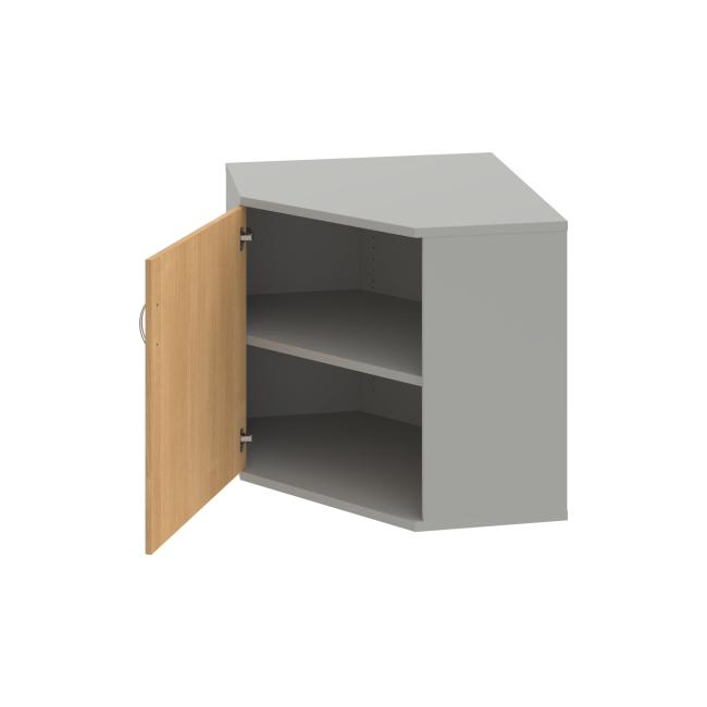 Regalschrank L Strong, 80x76,8x40 cm, Eiche/Grau