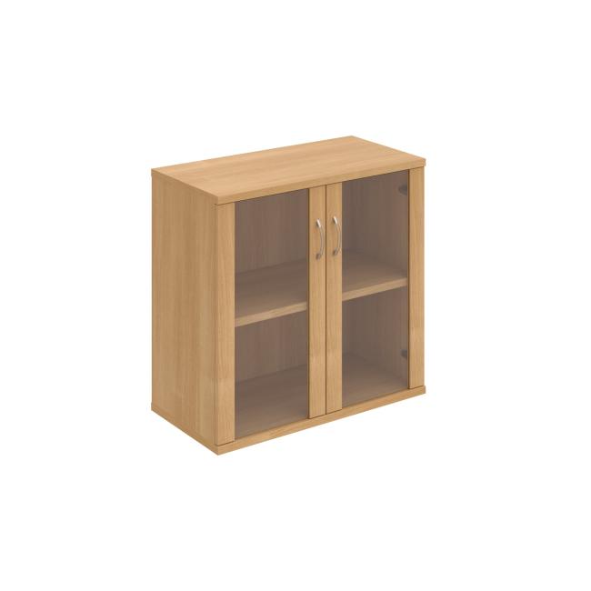 Stabiler Regalschrank, 80 x 76,8 x 40 cm, Eiche/Eiche