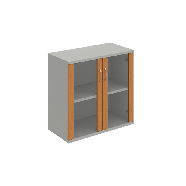 Stabiles Regal, 80 x 76,8 x 40 cm, Erle/Grau