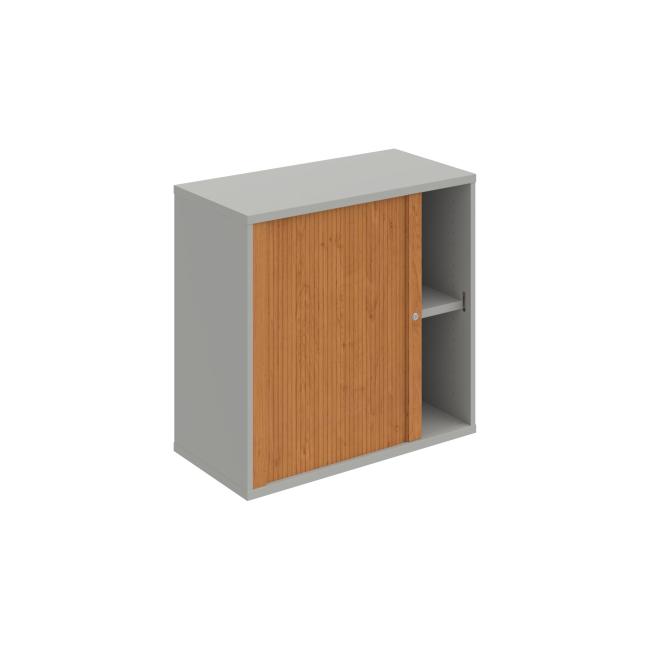 Stabiles Regal, 80 x 76,8 x 40 cm, Erle/Grau