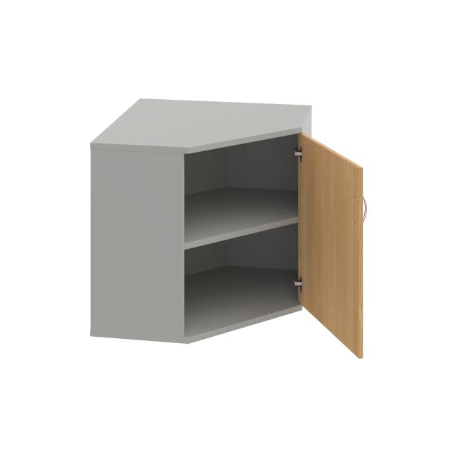 Regalschrank P Strong, 80x76,8x40 cm, Eiche/Grau