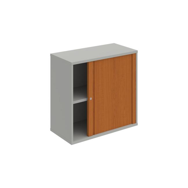 Stabiles Regal, 80 x 76,8 x 40 cm, Kirsche/Grau