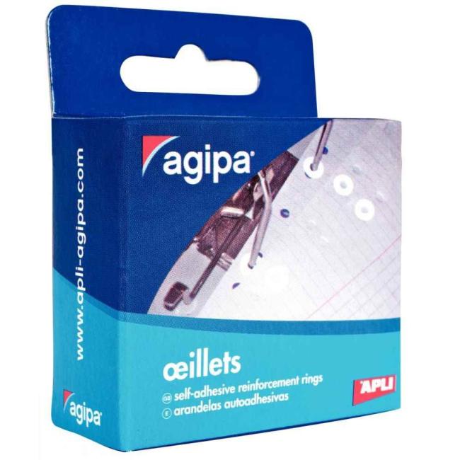 [AG115131] Agipa Verstärkungsringe weiß 200 Stück