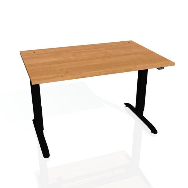 [ON314032] Schreibtisch Motion, ZO, 3S, 140x61 - 128x80 cm, Erle/Schwarz