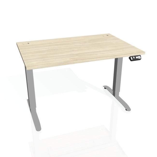 [ON314113] Desk Motion, PO, 3S, 140x61 - 128x80 cm, Akazie/Grau