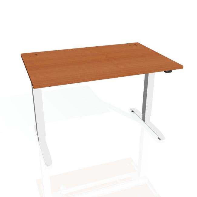 [ON316054] Schreibtisch Motion, ZO, 3S, 160x61 - 128x80 cm, Kirsche/Weiß