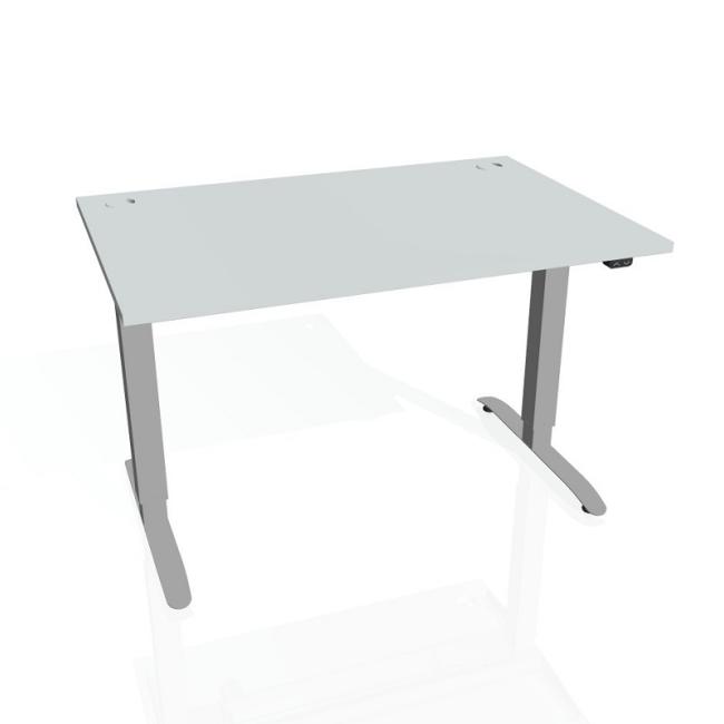 [ON318083] Schreibtisch Motion, ZO, 3S, 180x61 - 128x80 cm, grau/grau