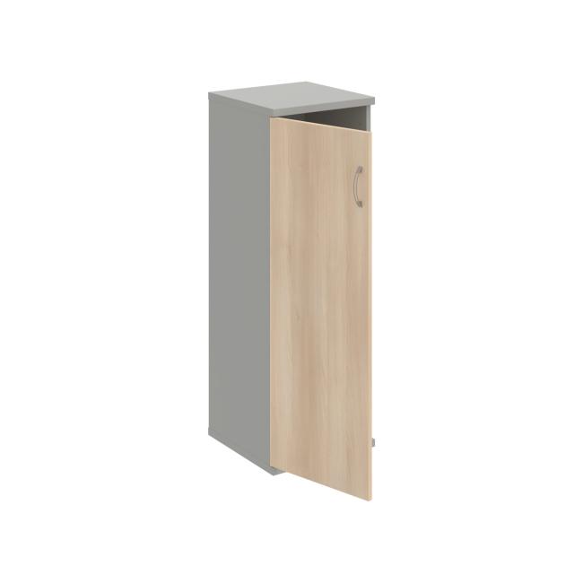 Stabiles L-förmiges Regal, 40 x 115,2 x 40 cm, Akazie/Grau