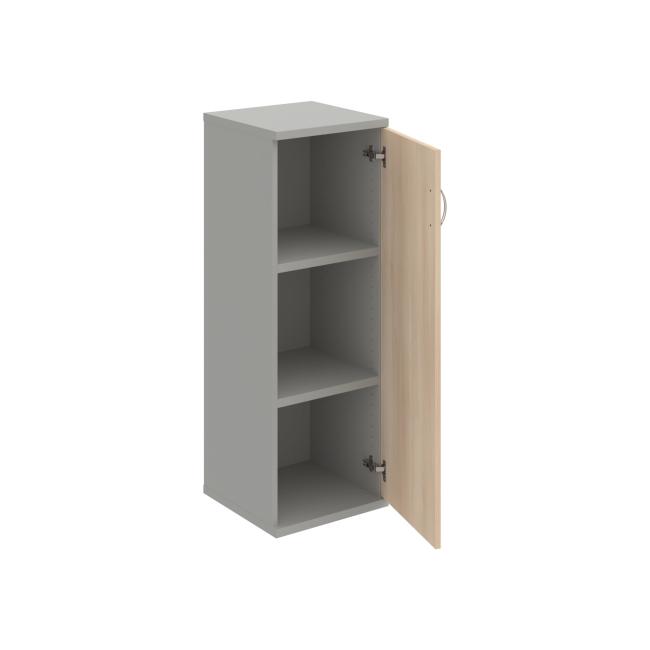 Starkes P-Regalsystem, 40 x 115,2 x 40 cm, Akazie/Grau