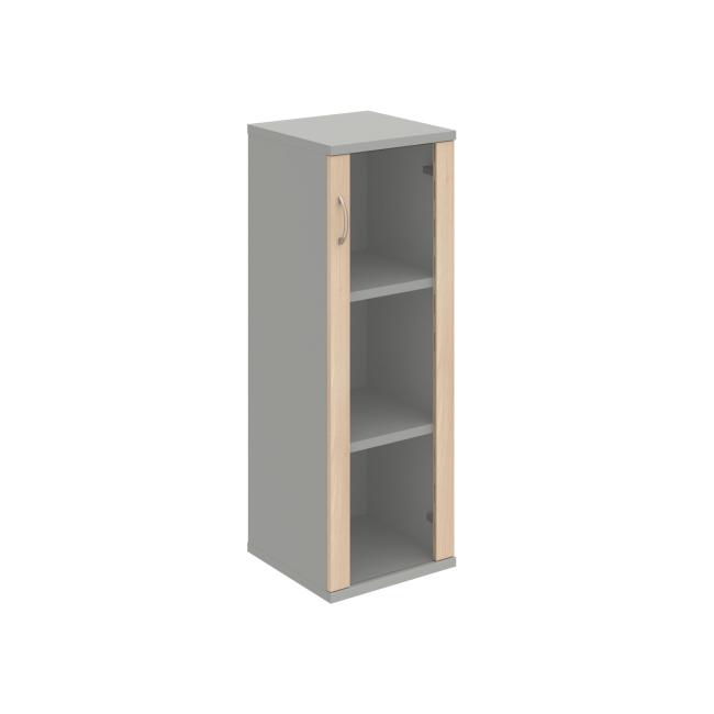 Starkes P-Regalsystem, 40 x 115,2 x 40 cm, Akazie/Grau