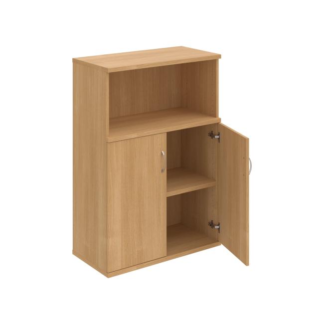 Stabiles Regal, 80 x 115,2 x 40 cm, Eiche/Eiche