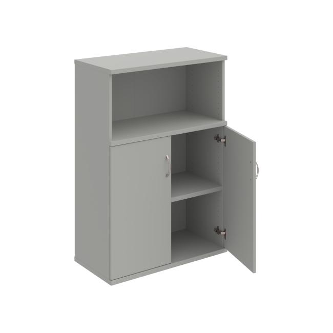 Stabiles Regal, 80 x 115,2 x 40 cm, grau/grau