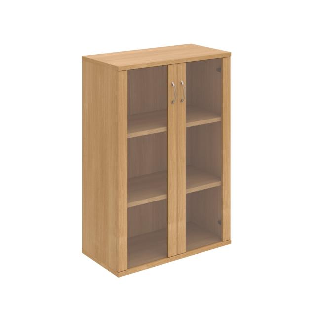 Stabiler Regalschrank, 80 x 115,2 x 40 cm, Eiche/Eiche
