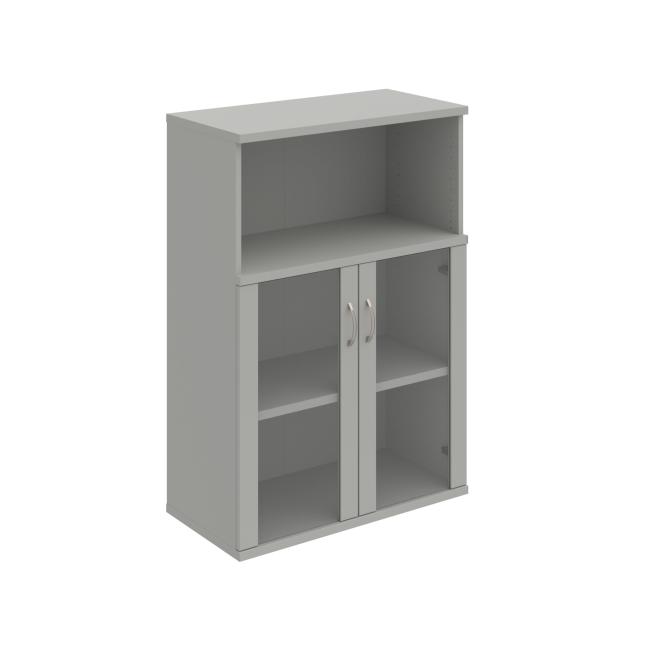 Stabiles Regal, 80 x 115,2 x 40 cm, grau/grau