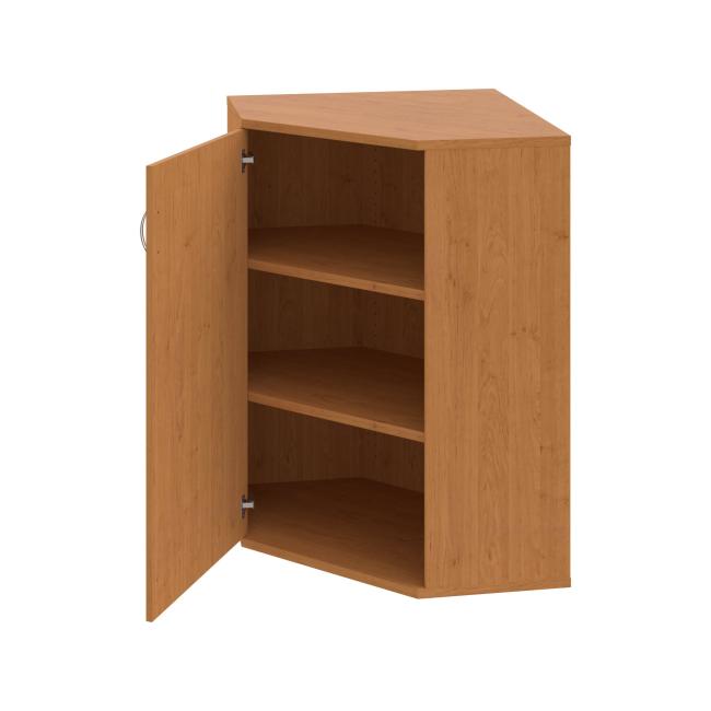 [ON380113] Stabiles L-förmiges Regal, 80 x 115,2 x 40 cm, Erle/Erle