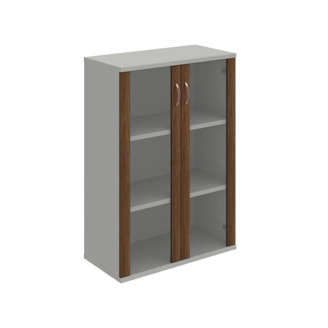 Stabiles Regal, 80 x 115,2 x 40 cm, Walnuss/Grau