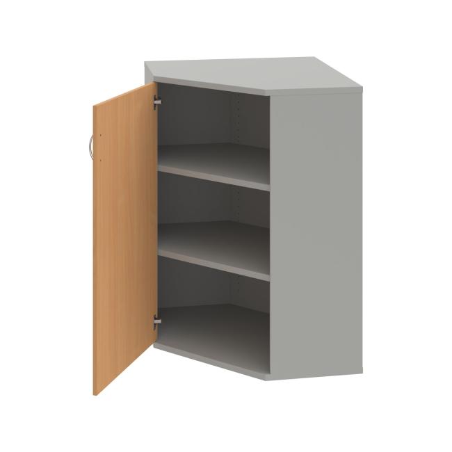 Regalsystem Strong L, 80x115,2x40 cm, Buche/Grau