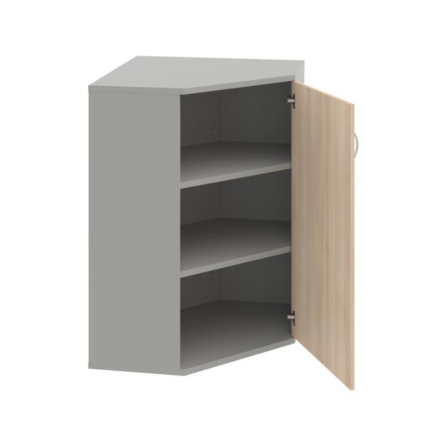 Stabiles P-Regalsystem, 80 x 115,2 x 40 cm, Akazie/Grau