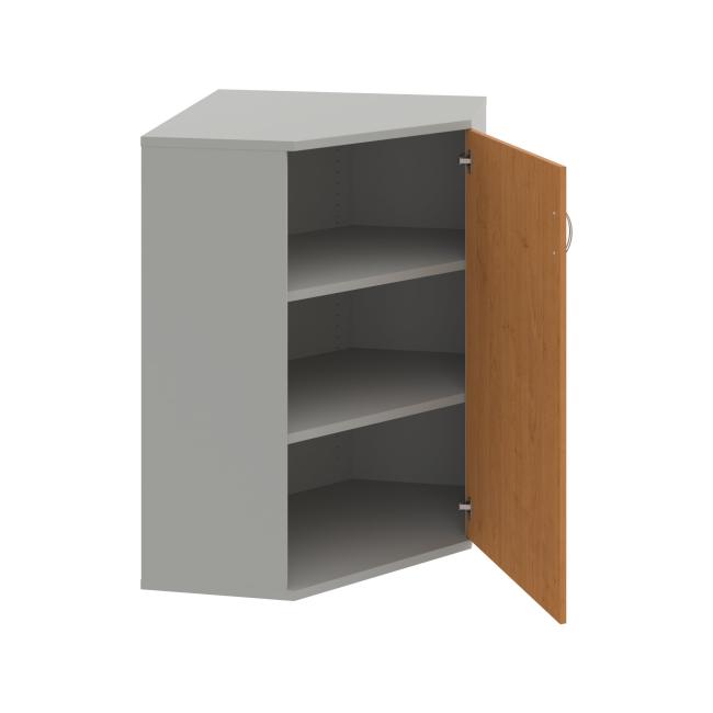 Stabiles P-Regalsystem, 80 x 115,2 x 40 cm, Erle/Grau