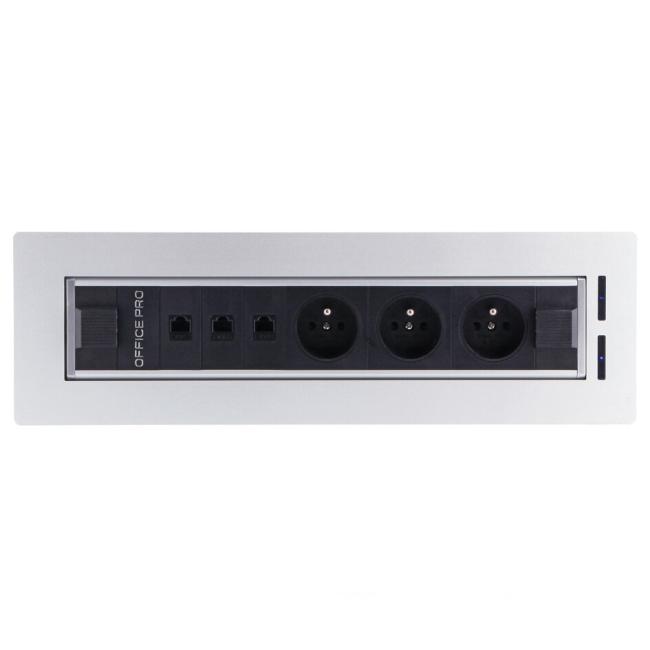 Vault V002 elektrisches Drehpanel, silber