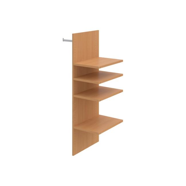 [ON390102] Kleiderschrankeinsatz Strong, für Kleiderschränke mit einer Höhe von 192 cm, Buche