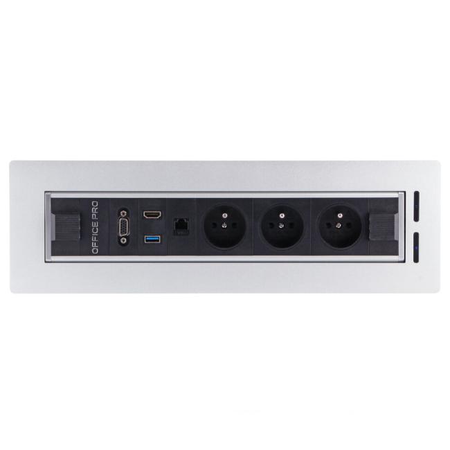Vault V014 elektrisches Drehpanel, silber