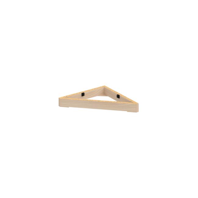 [ON400371] Stabiler Schranksockel, 37 x 5 x 37 cm, Akazie