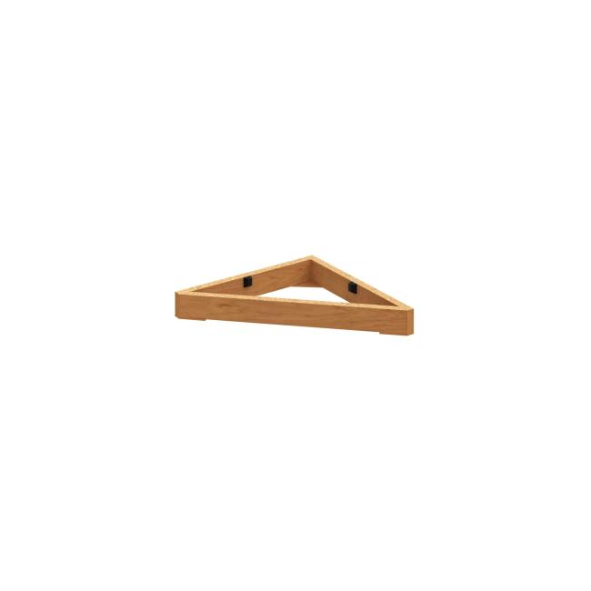 Stabiler Schranksockel, 37 x 5 x 37 cm, Erle