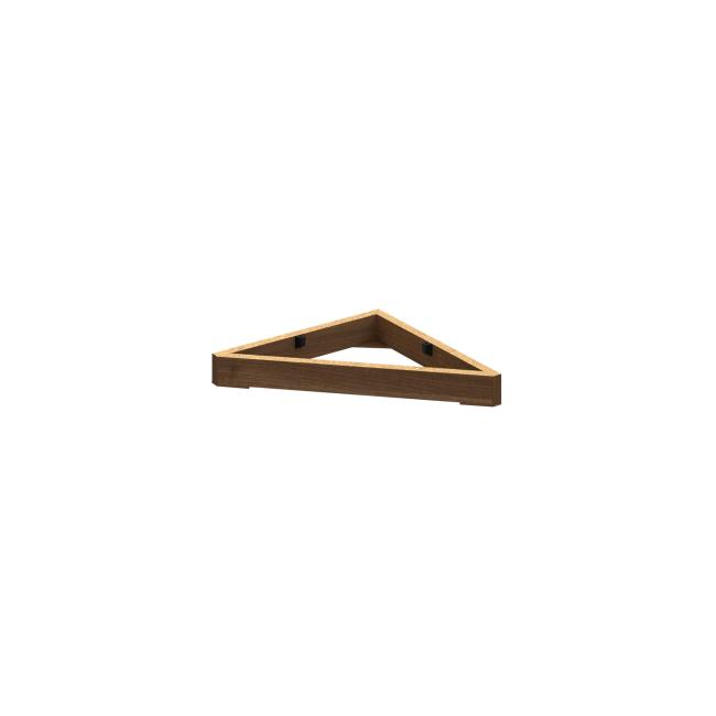 [ON400376] Stabiler Schranksockel, 37 x 5 x 37 cm, Nussbaum