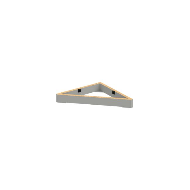 Stabiler Schranksockel, 37 x 5 x 37 cm, grau
