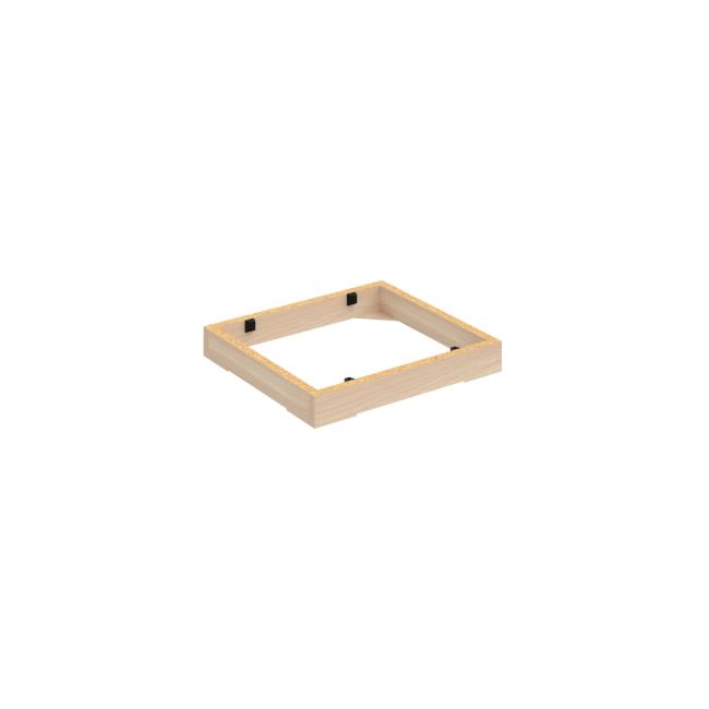 Stabiler Schranksockel, 40 x 5 x 36 cm, Akazie