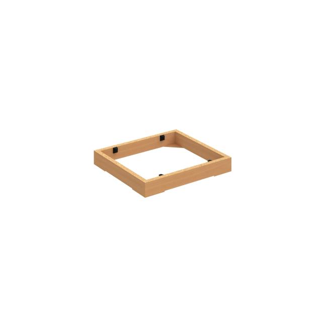 Stabiler Schranksockel, 40 x 5 x 36 cm, Buche