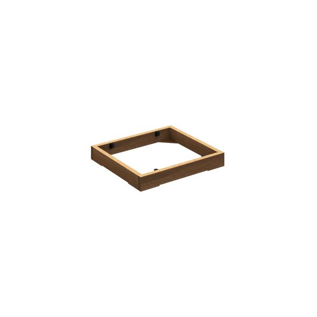 [ON400406] Stabiler Schranksockel, 40 x 5 x 36 cm, Nussbaum